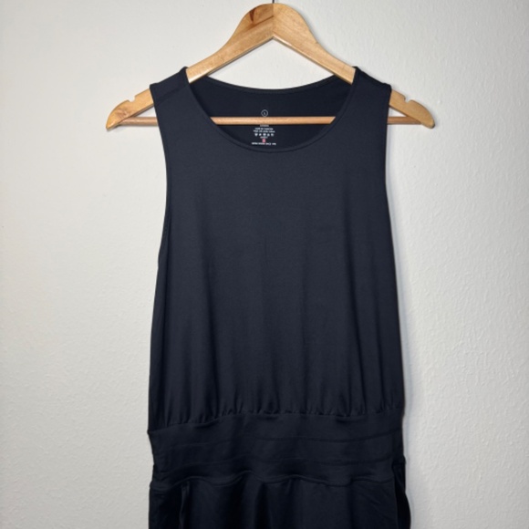 Sweaty Betty Gaia Yoga Dress Women's Size 10 Black Athleisure Performance - Picture 3 of 7